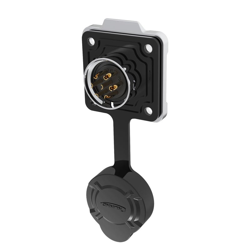 CNLINKO LP16 7-Pin Reverse Mount Female Plug and Male Socket for Automotive Machinery Outdoor Use IP68 Waterproof Circular Connector Metal Shell Quick-Connect Aviation Connector (7-Pin) - Image 3